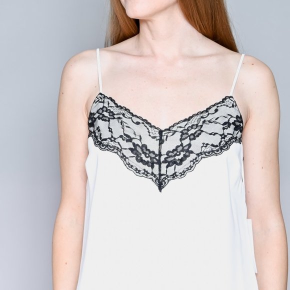 AMANDA UPRICHARD Voltaire Lace Trim Cami NWT - Picture 2 of 6